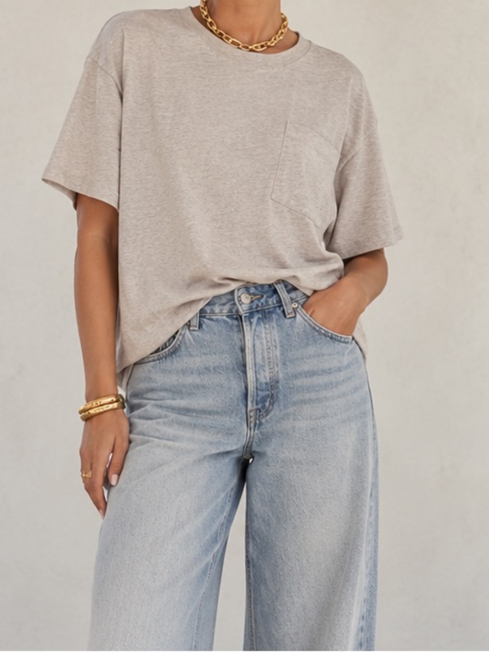 Jenni Kayne Vintage Pocket Tee. Minimalist, casual, comfortable, quiet luxury